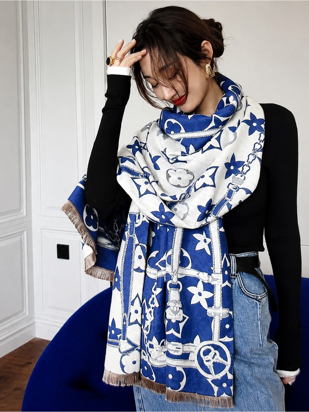 Star Pattern Ultrasoft Scarf